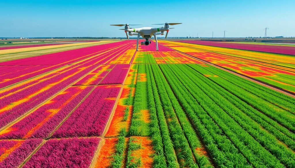 NDVI mapping in drone agriculture