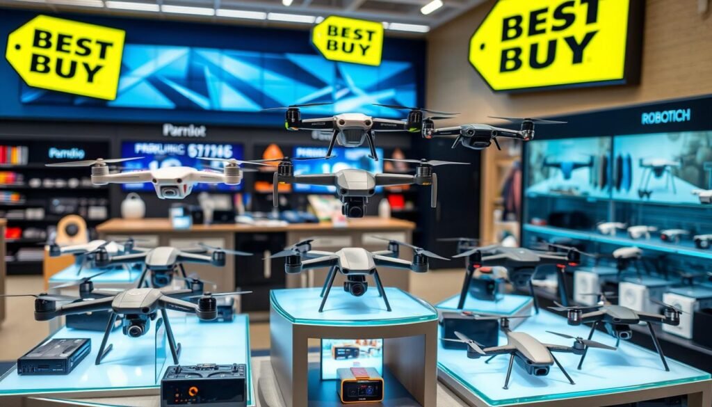 DJI drones, Parrot drones, and Autel Robotics drones at Best Buy