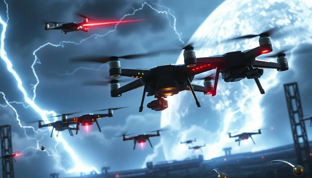 Electronic warfare against drones Electronic warfare against drones