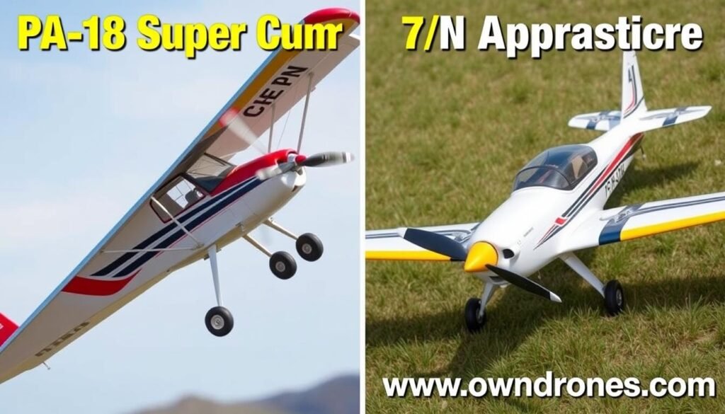 comparison with Apprentice RC Airplane