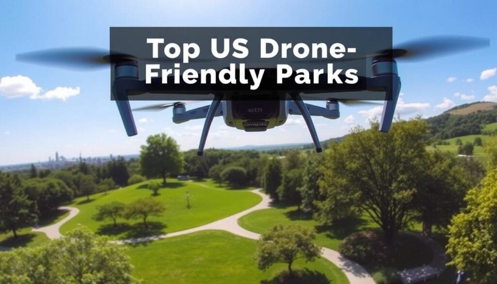 drone in park