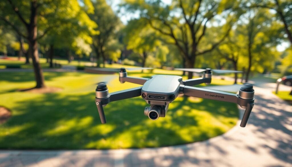 drone in park